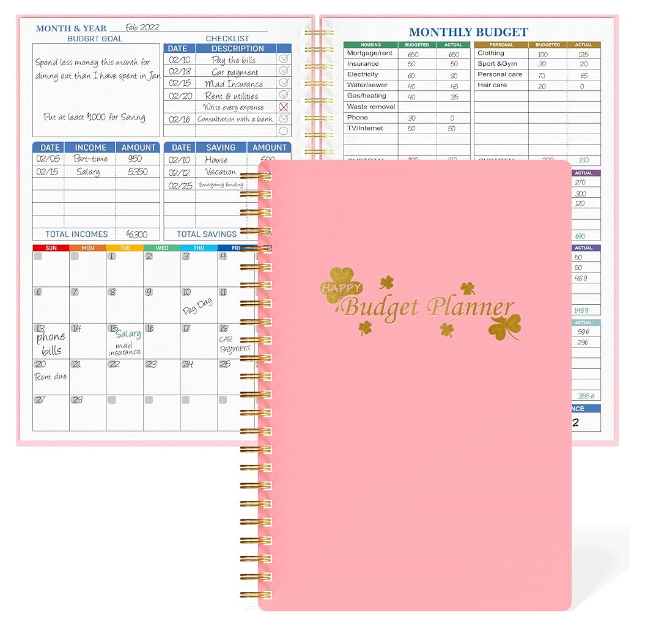 Budget Planner book